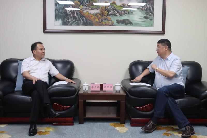 李天滿會(huì)見四川大學(xué)全球創(chuàng)聯(lián)常務(wù)副會(huì)長、四川會(huì)長呂藺強(qiáng)一行