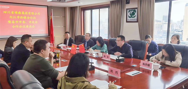集團(tuán)公司召開(kāi)與內(nèi)江市供銷(xiāo)社、隆昌市委、市政府合作洽談座談會(huì)