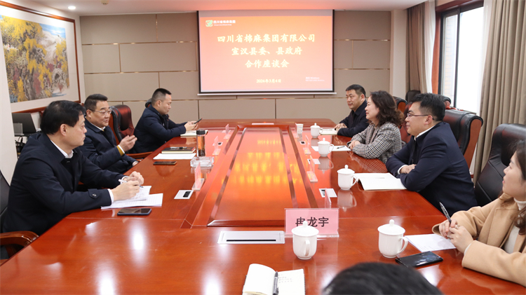 集團(tuán)公司召開與宣漢縣委、縣政府合作座談會